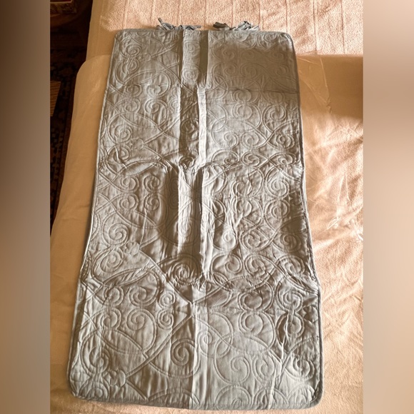 Laura Ashley “Felicity” Quilted King Pillow Shams Light Blue 100% Cotton - Picture 4 of 9